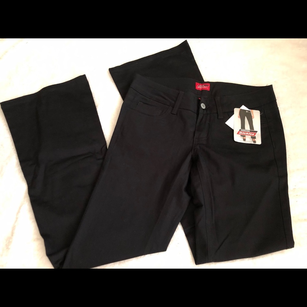 Dickies Black Slim Bootleg Pants